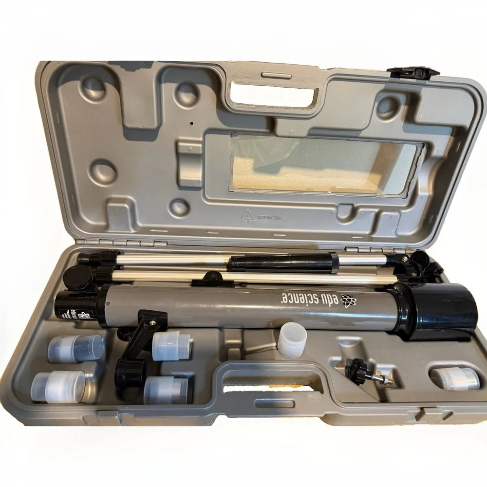 Kids STEM Edu Science Star Tracker Telescope 30X 60X Magnification with Case